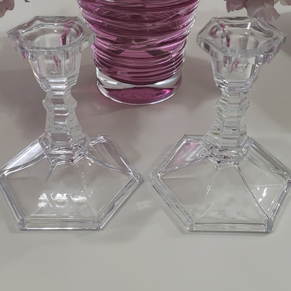 Crystal Candlesticks - Picture 3 of 3